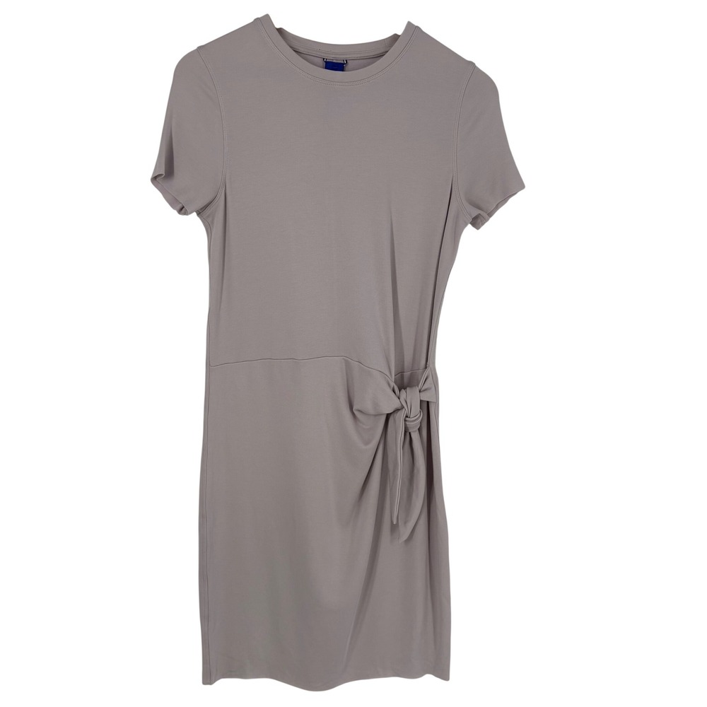 Kit and Ace Womens XS The Dress Mini Dress Size XS Side Tie Knot Lilac Stretch
